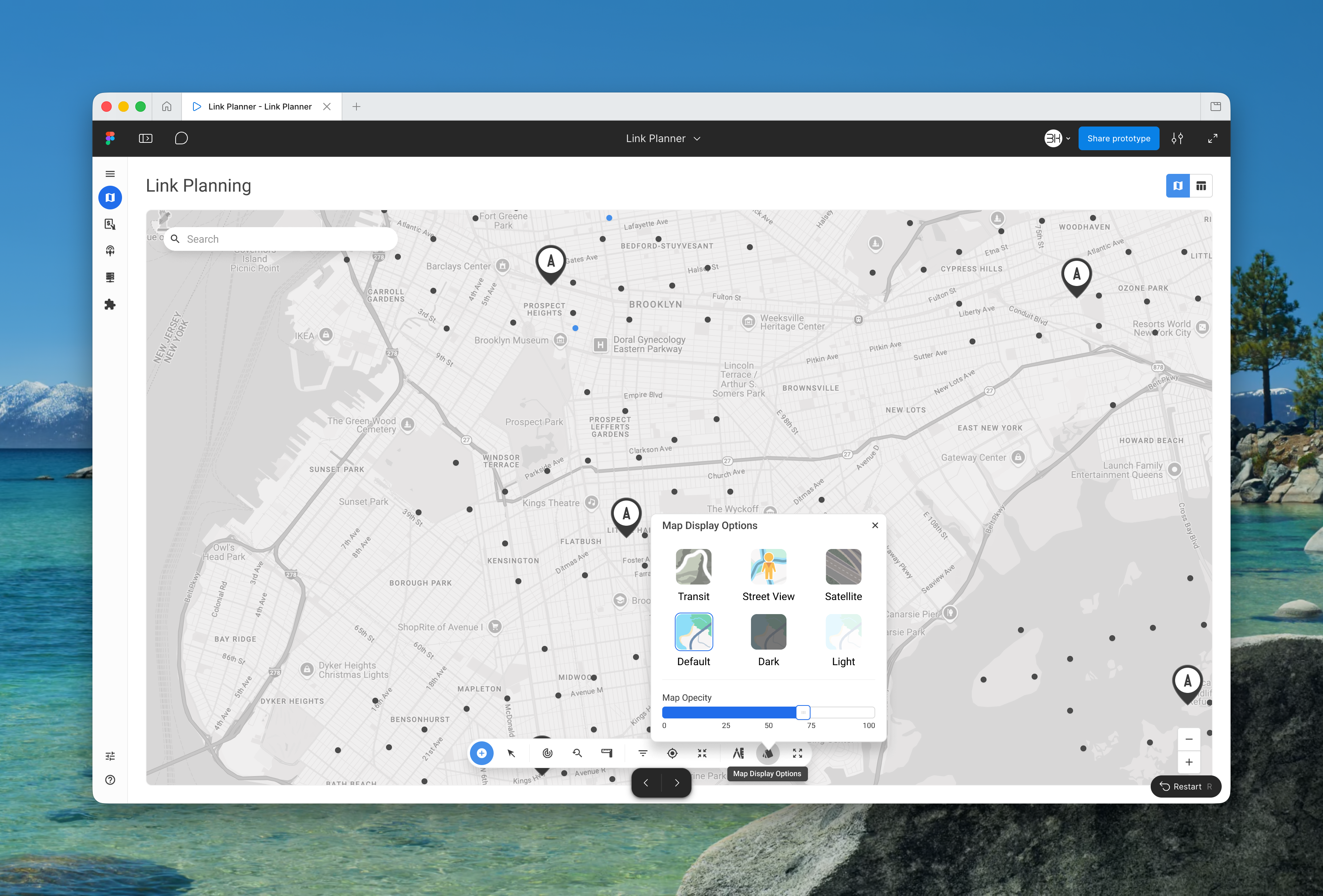 Site Coordinate Pinpoint Search
